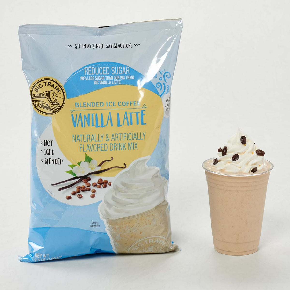 Big Train Vanilla Bean Blended Crème Beverage Mix, 3.5 Pound (Pack of 1) - Colors A