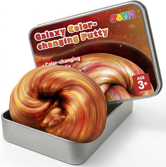 JOYIN Galaxy Color-Changing Putty, Slime for Kids 4.2oz, Therapy Putty, Fidget Toys Adults, Squishy Sensory Toys for Kids, Anxiety Stress Relief Gifts for Adults, Desk Fidgets