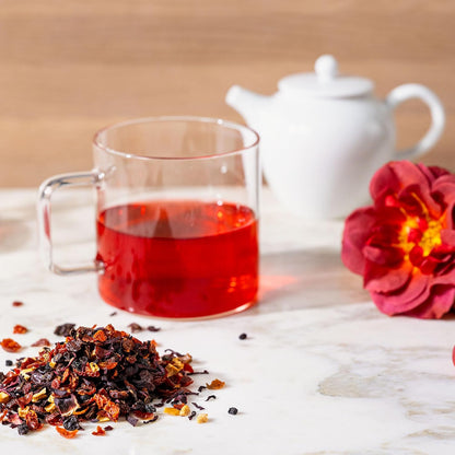 Rishi Tea Hibiscus Berry Organic Herbal Loose Leaf Tea, Caffeine Free, 4oz