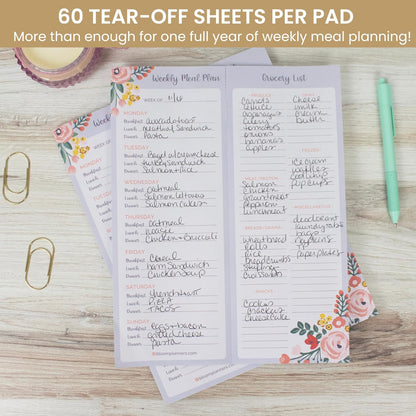 bloom daily planners Horizontal Weekly To Do List Notepad with 60 Undated Sheets - Weekly Desk Planner or Chore Pad with Priorities & Habit Tracker - 8.5” x 11” - Pastel
