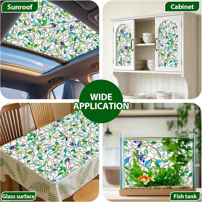Window Film, Frosted Privacy, One Way Tint, UV Block, Heat Insulation, Anti-Glare, Static Cling, Renter Friendly for Home Bathroom Door