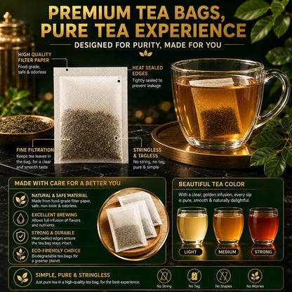 WOTIHA 60 Count Premium Lemon Balm Tea Bags - 100% Pure Natural Leaves, Lemony Citrusy Flavor, Supports Calming & Digestion, Caffeine-Free, Additive-Free, Sugar-Free, Vegan Non-GMO