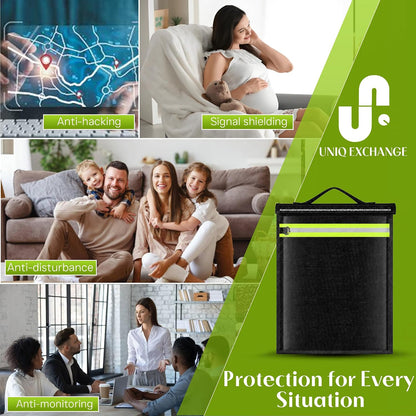 Large Faraday Bag for Laptop & Tablets, 16.9 x 15 Inches EMP Proof