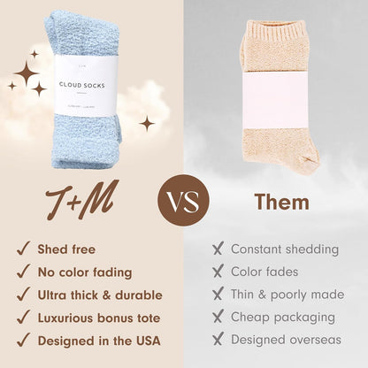 Unboxme Gifts Warm & Cozy Ultra-Luxe Cloud Sock, Gift for Women & Men