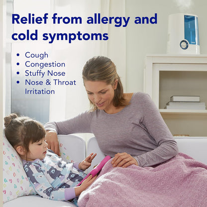 Vicks Warm Mist Humidifier for Small to Medium Rooms, White