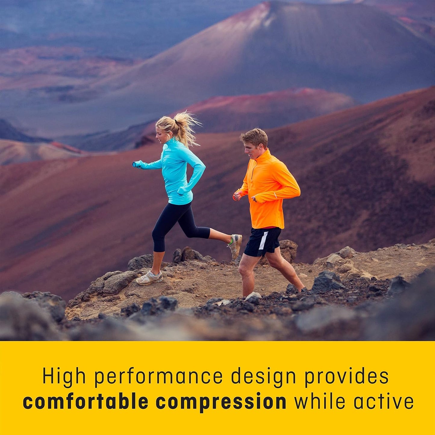 FUTURO Performance Compression Knee Support, Ideal for Everyday Activities, One Size - Black