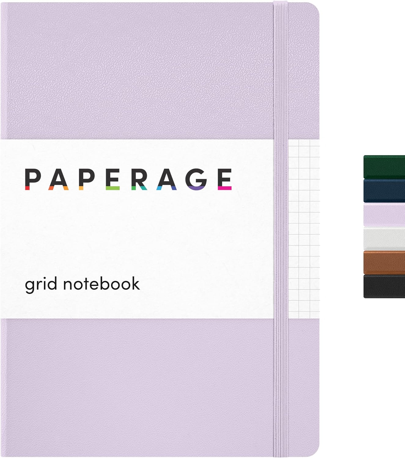 PAPERAGE Lined Journal Notebook, Hardcover Journal for Women & Men, 160 Pages, (5.6 in x 8 in), College Ruled Journaling Notebook for Work, School Supplies & Note Taking, (Black)