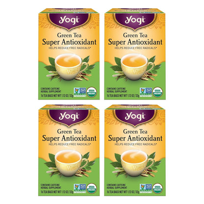 Yogi Green Tea Super Antioxidant, 16 Tea Bags (6 Pack)