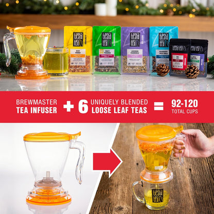 Tiesta Tea Premium Starter Loose Leaf Sampler Kit - Classic Tea Blends