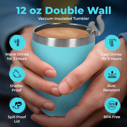 Modern Elegance Tea Tumbler Gift Set for Women, Teal