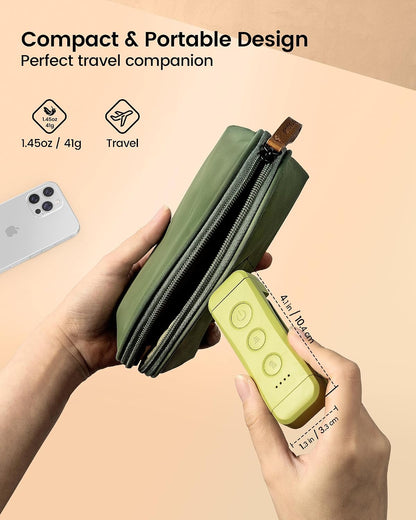 Glocusent USB Rechargeable Book Light, Portable Clip-on LED Reading Light, Reading Lights for Books in Bed with 3 Amber Colors & 5 Brightness Dimmable, Compact & Long Lasting, Perfect for Book Lovers