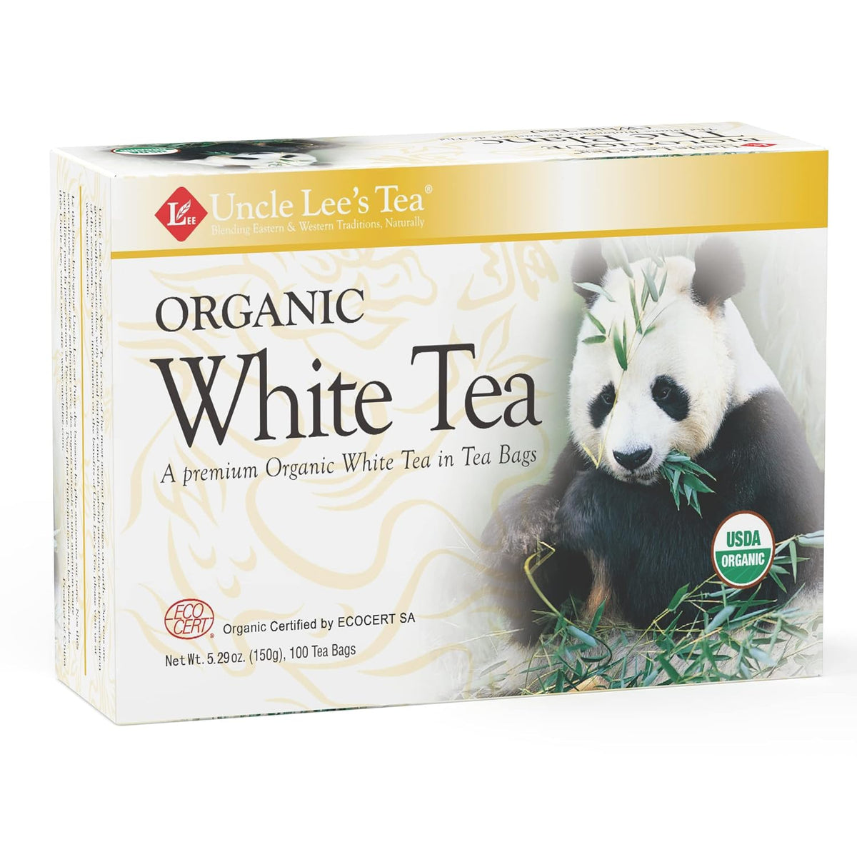 Uncle Lee's Legends of China Organic White Tea 2-Pack, 100 Count Ea