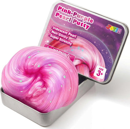 JOYIN Pink-Purple Pearl Putty 4.23oz (120g), Therapy Putty, Slime for Kids, Anxiety & Stress Relief Toys for Kids, Great Sensory Experience, Birthday Gifts & Party Favors
