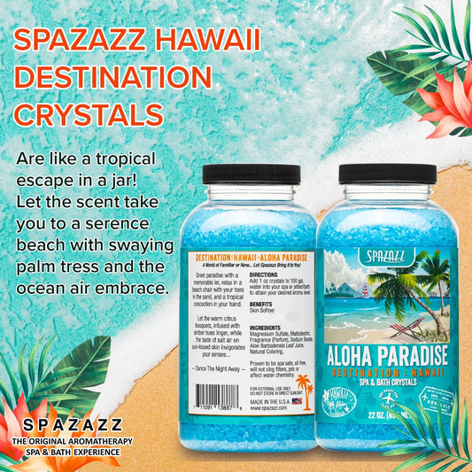 Spazazz Aloha Paradise - Hawaii Aromatherapy Hot Tub & Spa Salt Crystals