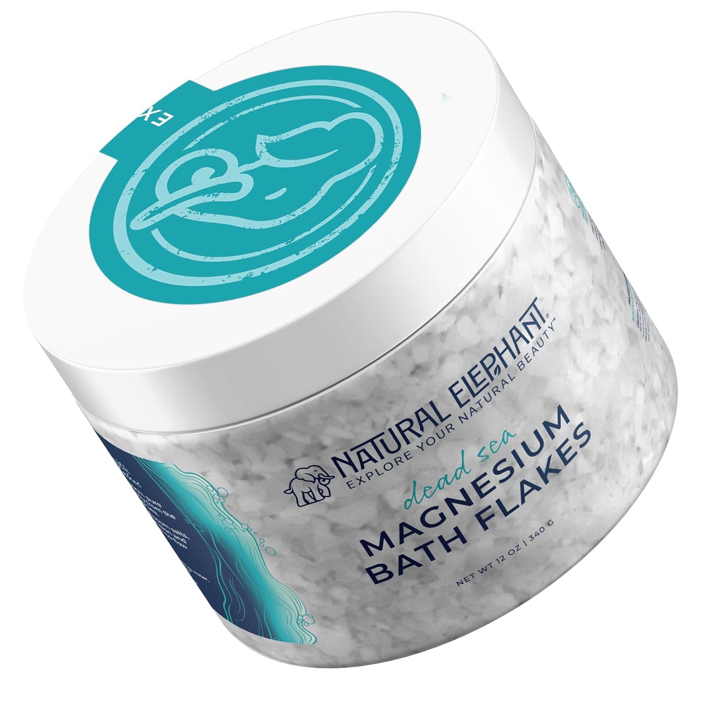 Natural Elephant Dead Sea Magnesium Bath Flakes | 10 lb (Pack of 2 5lb Bags) | Pure Magnesium Chloride Soak for Body and Foot | Ideal for a Soothing Bath Experience | Alternative to Epsom Salt