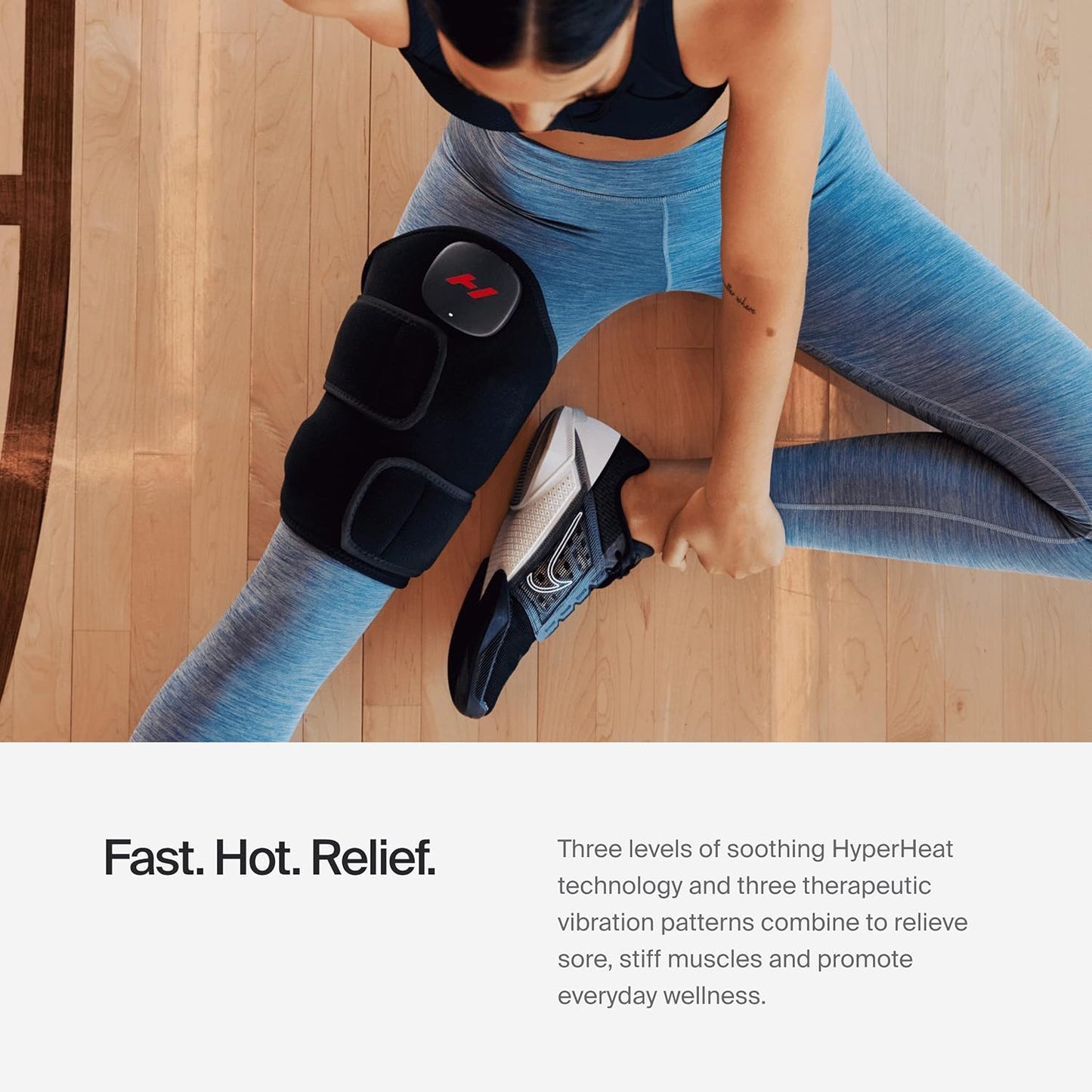 Hyperice Venom 2 Back Wrap - Provides Advanced Heat and Vibration for Pain, Soreness and Inflammation