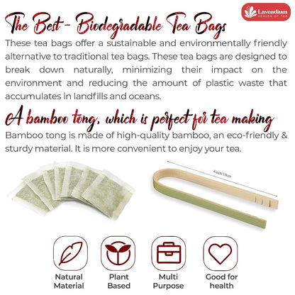 Lavendium Raspberry Leaf Tea Bags, Red Raspberry Leaf Tea