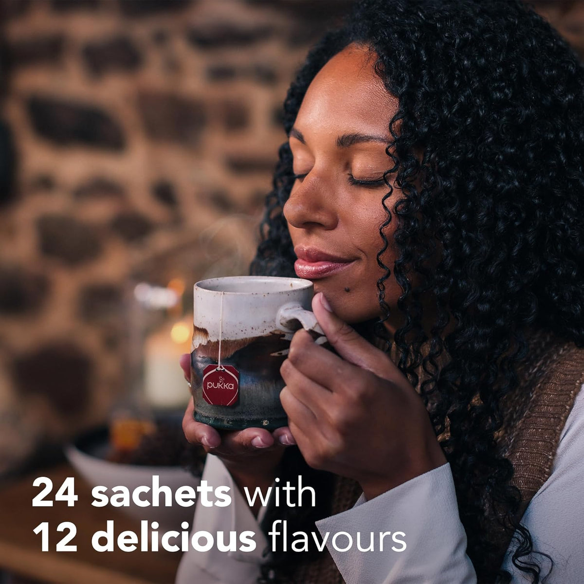 Pukka Christmas Tea Sampler Advent with Black and Green Teas, 24 Tea Bags
