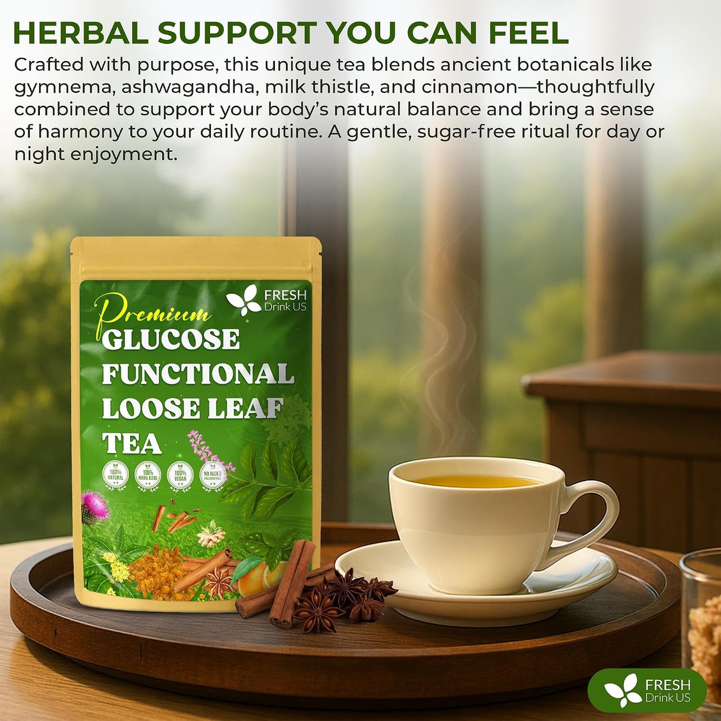 FreshDrinkUS, Premium 60 Chamomile Lavender Tea Bags, Calming Herbal Blend Strong Support for Relaxation & Better Sleep | Naturally Caffeine-Free Bedtime Tea with Soothing Floral Aroma, 100% Natural, Hand-made No Sugar/ Caffeine/ Gluten, Vegan - Colors A