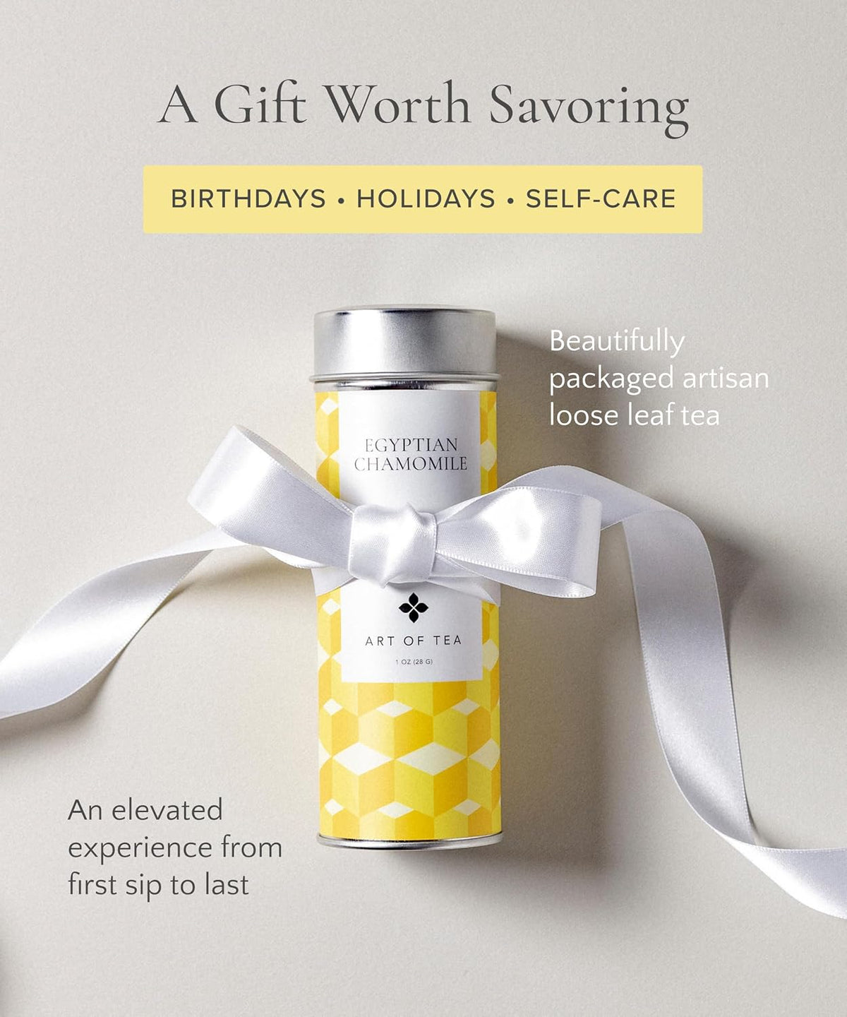 Art of Tea Organic French Lemon Ginger 1.5oz Loose Leaf Tea Tin, Caffeine Free Herbal Tea, Organic Rooibos & Lemongrass Ginger Tea, Premium Loose Leaf Herbal Tea for Relaxation & Digestion