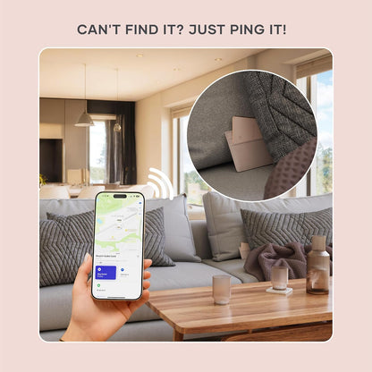 Satechi FindAll Wallet Card, Find My Compatible, Wireless Charging, Black