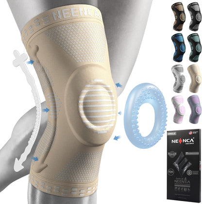 NEENCA Professional Knee Brace, Medical Knee Support for Women & Men Relief