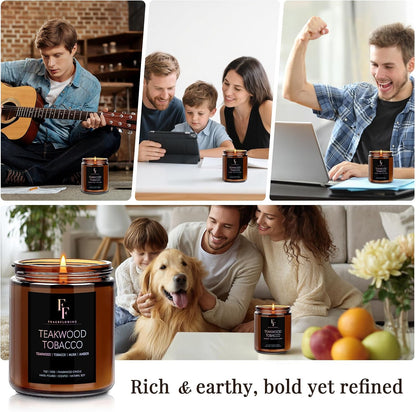 Scented Candles for Home Scented Aromatherapy Candles, 4 Pack 28 Oz Soy Wax Candle Gift Set Valentine's Day Gift for Women Men (Lavender/Vanilla//Sandalwood Rose/Moroccan Amber)