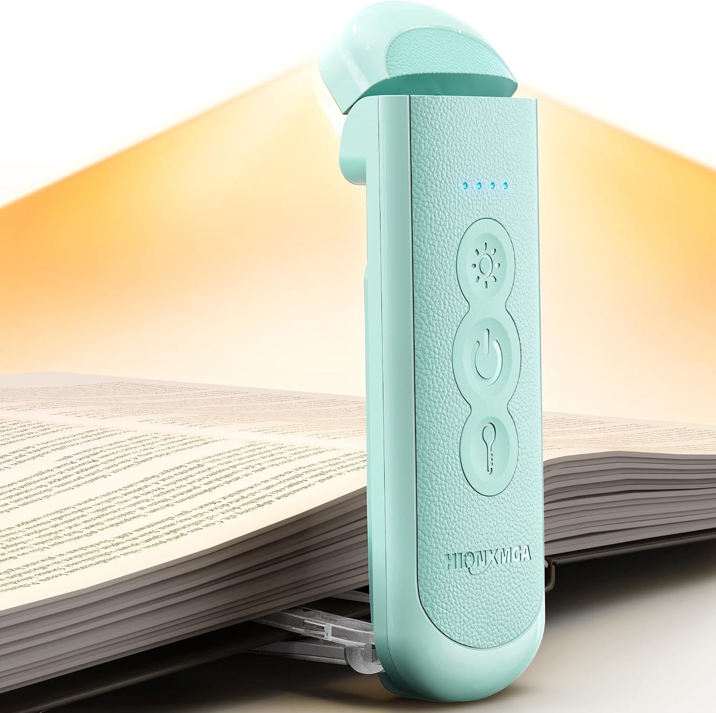 HIONXMGA Rechargeable Book Light,Clip-On Reading Light for Books in Bed