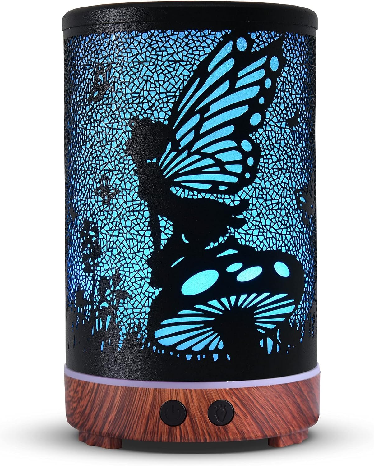 Essential Oil Diffuser, Ultrasonic Diffuser for Essential Oil, Cool Mist Humidifier Aromatherapy Diffuser with 7 Color Lighting Changing Modes, Waterless Auto Shut-Off for Home（Flower Fairy）