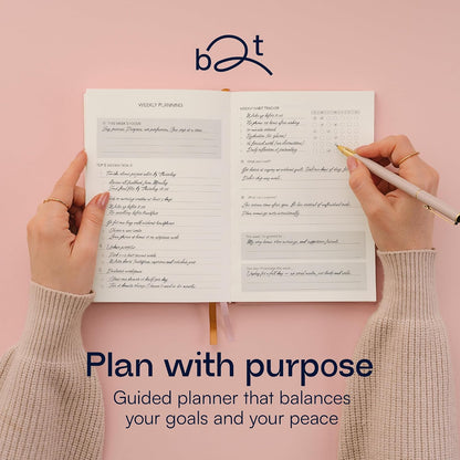 3-Month Productivity & Goal Planner 2026 - Undated Daily Monthly Weekly Planner for Women, Habit Tracker, Time Management & Mindfulness Journal, A5 To Do List Organizer