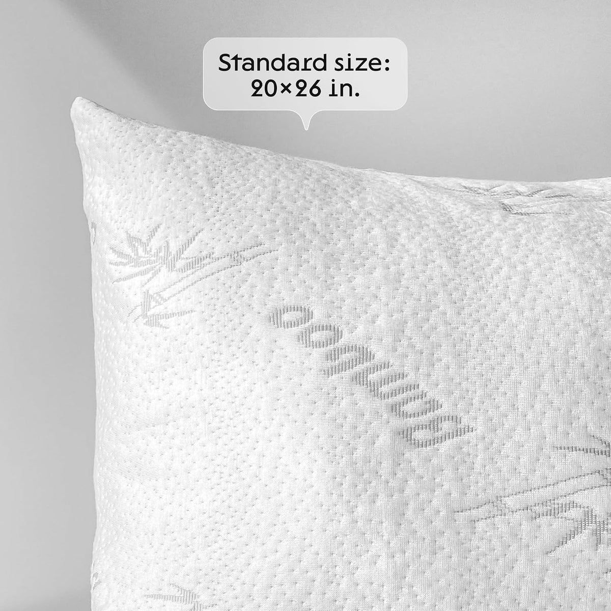 Cloud-Like Pillow Protectors with Zipper Standard Size - Breathable Cooling Pillow Covers for Hot Sleeprers - 100% Resistant to Stains, Dust & Dirt (White 2-Pack)