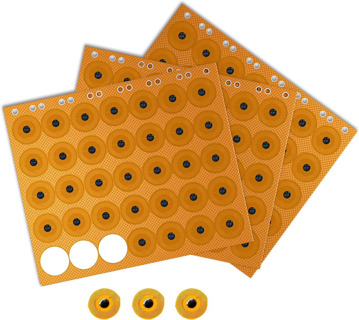NFC Tags NTAG215 FPC Tag Stickers, Flexible Smart Nail Electronic Tags NFC Key Tag Waterproof Programmable RFID Sticker 10mm Round