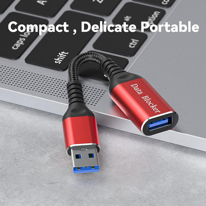 USB Data Blocker, Charge-Only Adapter USB Blocker(2PCS), Provide Safe and high-Speed Charging, Protect Against Juice Jacking, Hacking