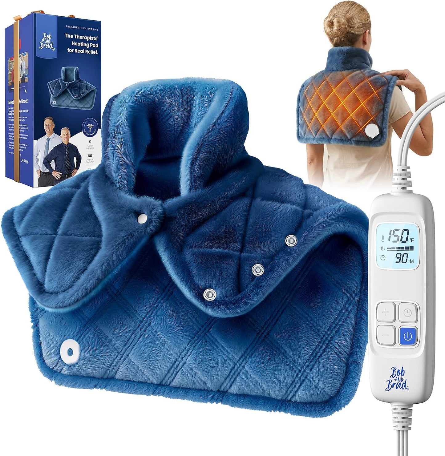BOB AND BRAD Weighted Heating Pad for Shoulders and Upper Back