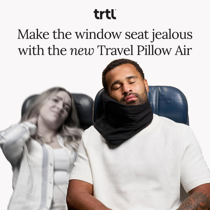 Trtl Travel Pillow Original 2.0 – Scientifically Proven Super Soft Travel Pillow with Premium Head & Neck Support – for Airplane Travel – Machine Washable – Lightweight & Compact – Sand Beige