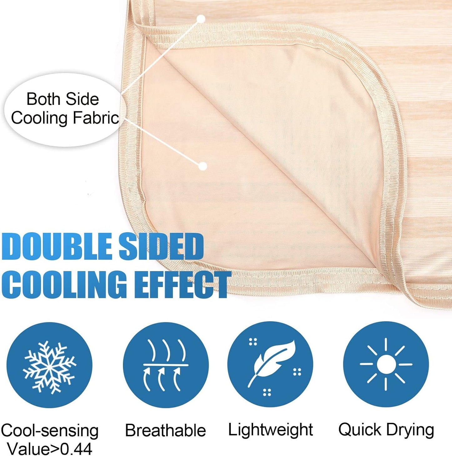 Ailemei Direct Cooling Throw Blanket for Hot Sleepers,Double Sided Cold Effect, Lightweight Breathable Summer Bed Blanket for Couch, Transfer Heat to Keep Body Cool Night Sweats,50"x70"