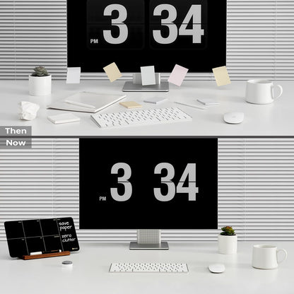 Desktop Glass Weekly Planner Whiteboard with Detachable Wood Stand,Small Portable Dry Erase Calendar to Do List White Board 12x6" for Office, Home, Schools, Marker&Eraser Included, Yeoux