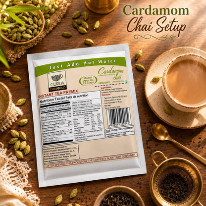 Chai Gold Instant Chai Tea Premix Powder - Sweetened Milk Tea Latte Mix for Home and Beverage Dispensers - [500g / 1.1 lb Bulk Bag] (Kadak)