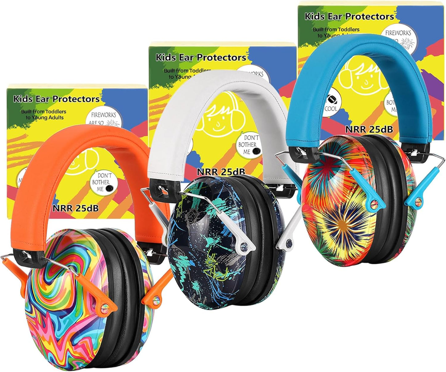 PROHEAR 032 Kids Ear Protection – Ear Muffs for Noise Reduction, 25NRR Noise Cancelling Headphones for Kids,Toddlers, Autism, Sensory Use, Hearing Protection – Orange