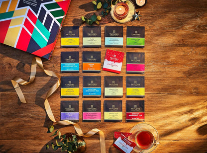 Taylors of Harrogate Assorted Specialty Black Teas Sampler, Variety Gift Box, Individually Wrapped Bags, 20 Count (Pack of 1), English Breakfast, Earl Grey, Assam, and Afternoon Darjeeling, Caffeinated, Enjoy Hot or Iced, 20 Teabags