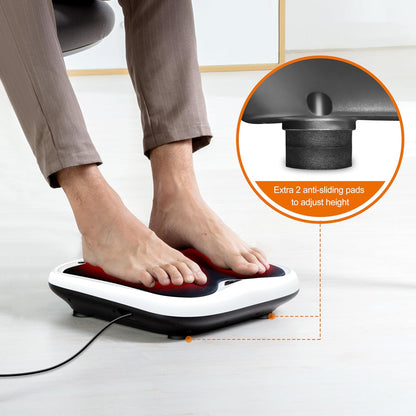 Snailax 2-in-1 Shiatsu Foot and Back Massager with Heat - Kneading Foot Warmer, Electric Feet Massage, Massagers for Back,Leg, Fathers Day Gift for Dad Men Women