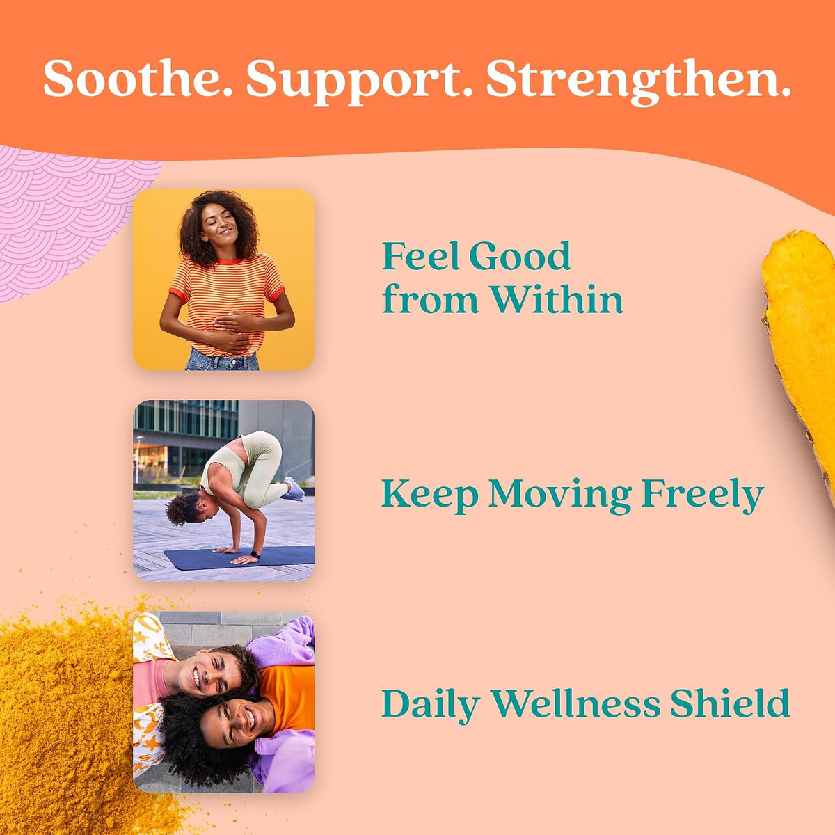 Further Food Superfood Turmeric Root Powder, Golden Milk Blend, 2.12 Oz