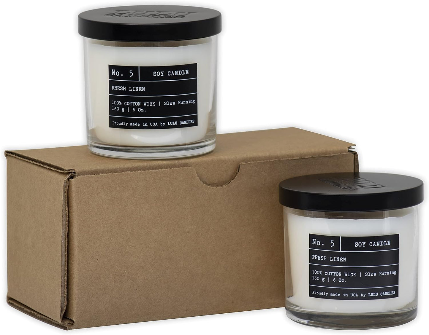 Lulu Candles | Jasmine, Oud & Sandalwood | Luxury Scented Soy Jar Candle | Hand Poured in The USA | Highly Scented & Long Lasting (9 Oz.)