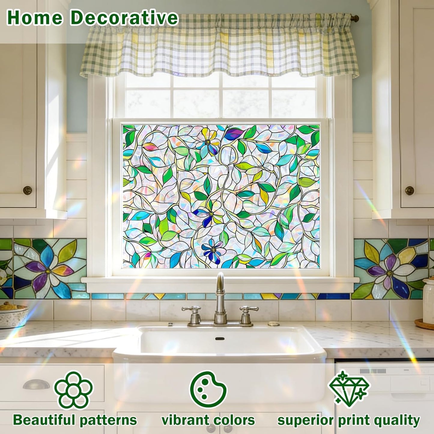 Window Film, Frosted Privacy, One Way Tint, UV Block, Heat Insulation, Anti-Glare, Static Cling, Renter Friendly for Home Bathroom Door