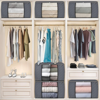 Fab totes Storage Bags for Clothes Blanket Storage Bins with Lids
