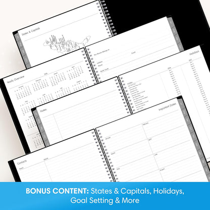 Blue Sky 2026-2027 Weekly and Monthly Academic Year Planner Calendar, July 2026 - June 2027, 8.5" x 11", Flexible Cover, Wirebound, Laminated Tabs, Enterprise