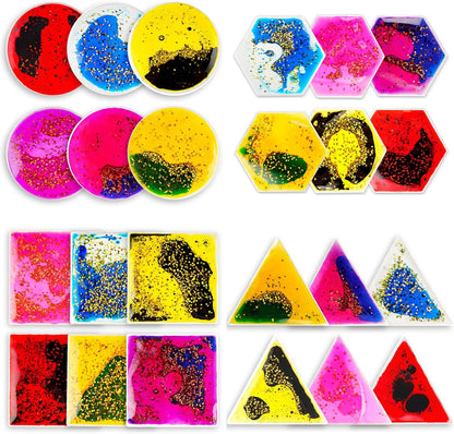 Onyoloy Sensory Soft Gel Liquid Toys - Hexagon Sensory Motion Fidget