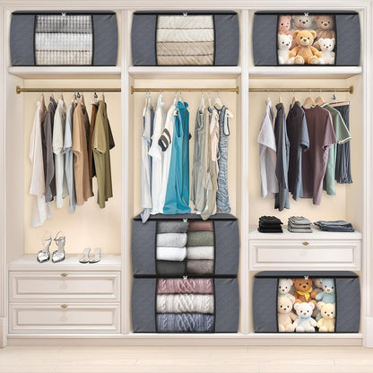 Fab totes Storage Bags for Clothes Blanket Storage Bins with Lids