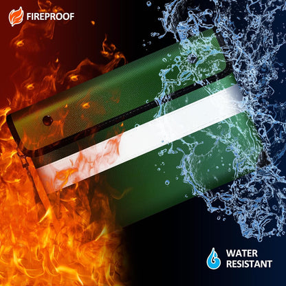 Vailoin 6200°F Fireproof Document Bag, 8 Layers of Heat Insulated Materials
