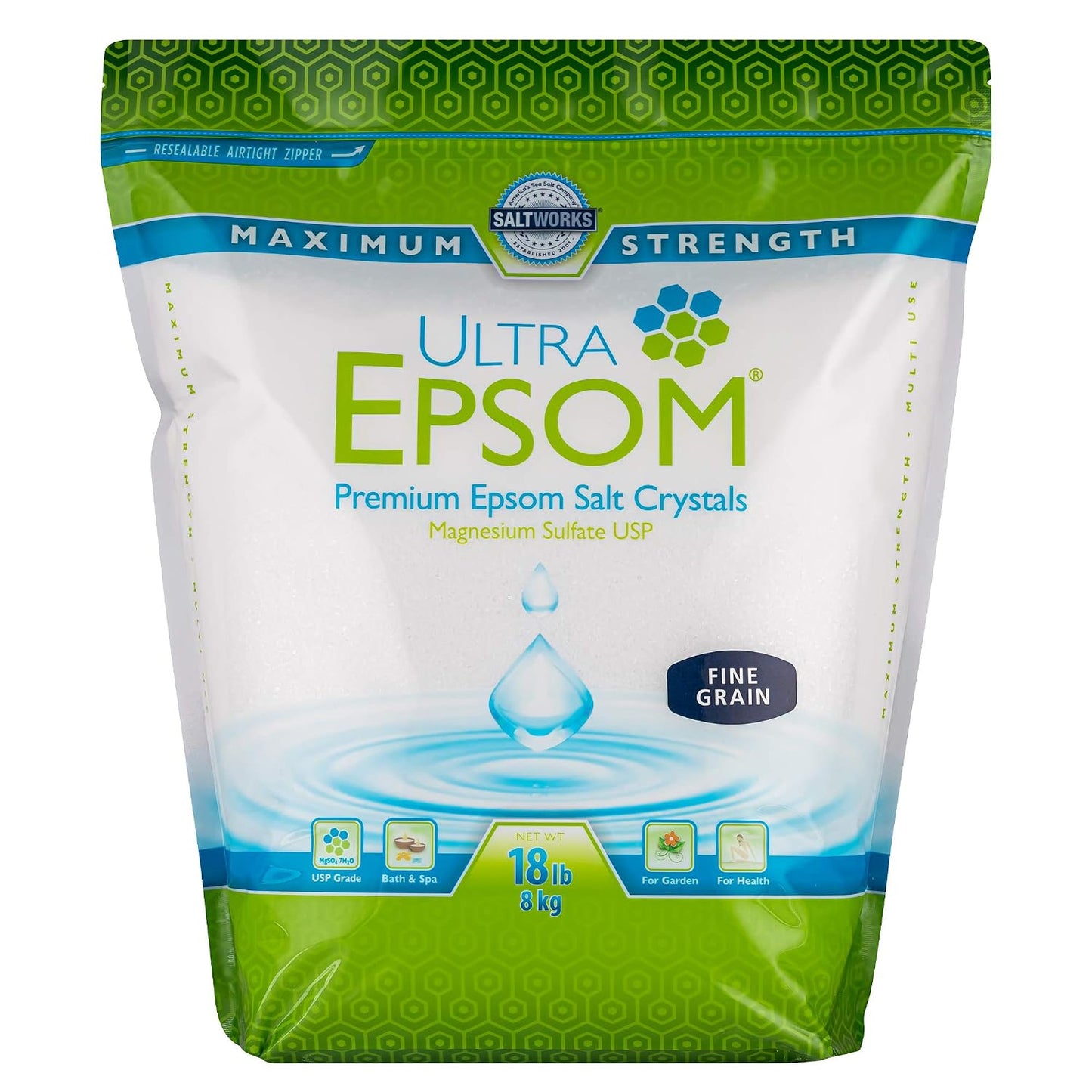 Saltworks, Bath Salt Medium, 80 Ounce